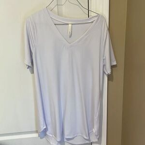 New E.C. Super soft white shirt sleeve top